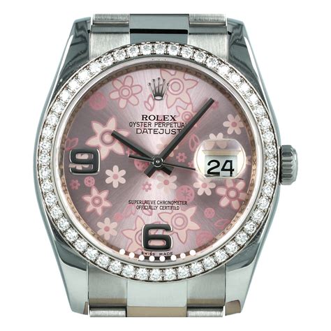 rolex flower dial 36mm|rolex floral motif.